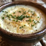A Bowl of Comforting Garlic Cheddar Potato Soup