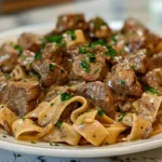 Classic Beef Stroganoff Dish