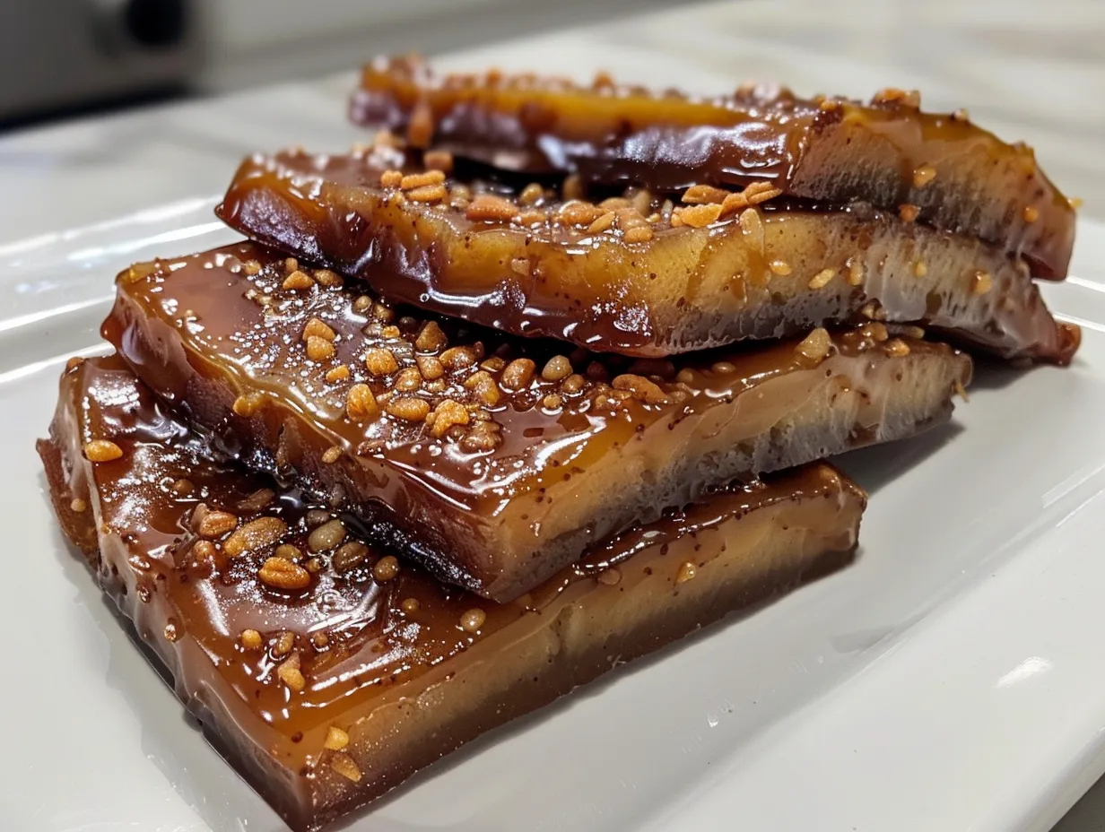 Mouthwatering Samoa Caramel Apple Slices arranged on a platter