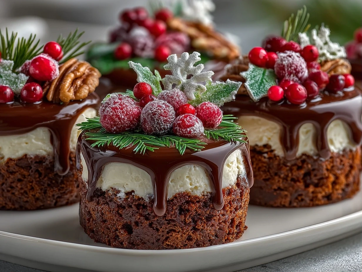 Celebration with Festive Mini Christmas Cakes