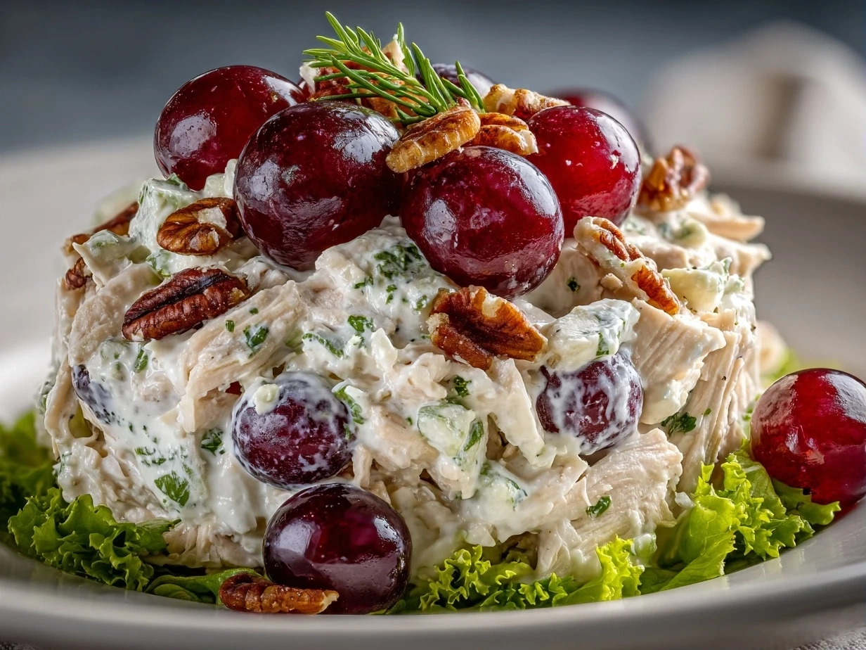 Close-up of Chicken Salad Chick Grape Salad