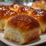 Close-up of freshly prepared Japanese Milk Bread Rolls