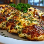Close-up of Garlic Parmesan Chicken