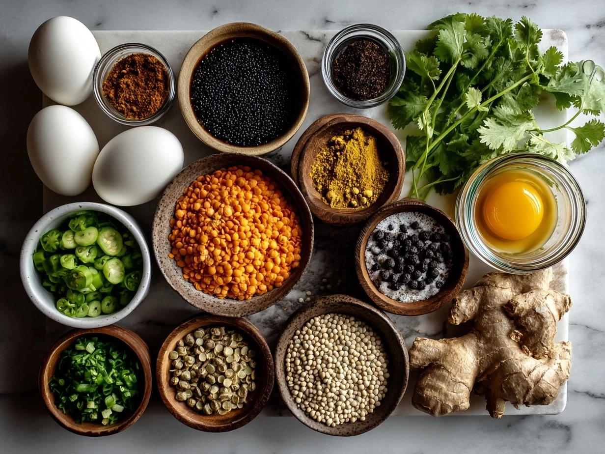 Ingredients for Coconut Curry Lentil Soup