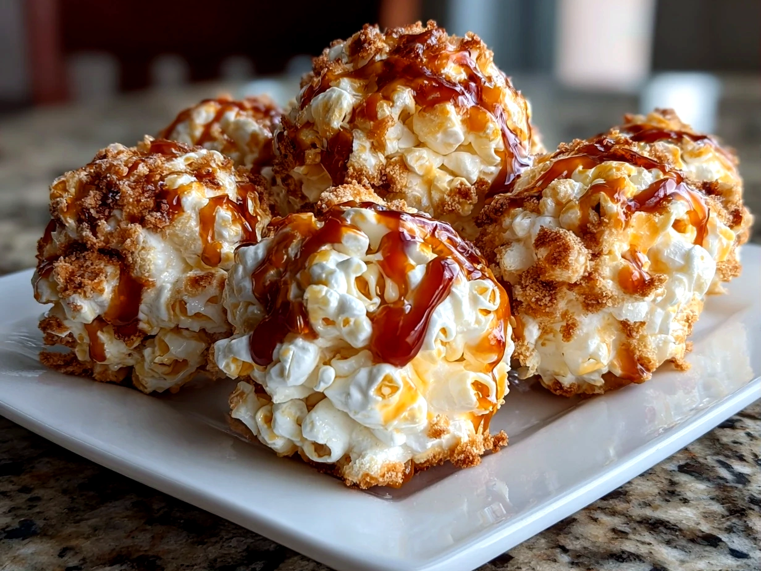 Comforting homemade Caramel Popcorn Balls