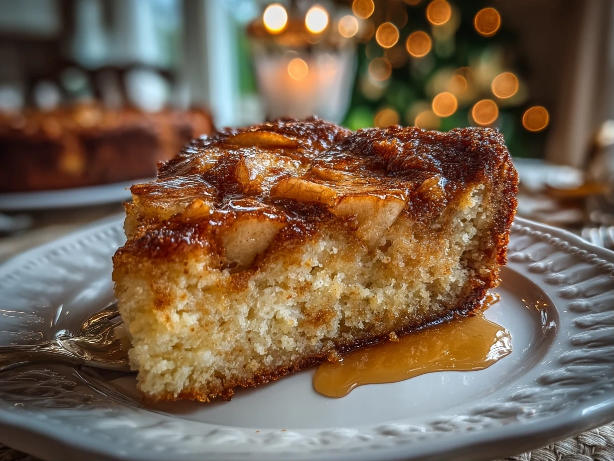 Delicious Ginger-Spiced Apple Holiday Bake plated