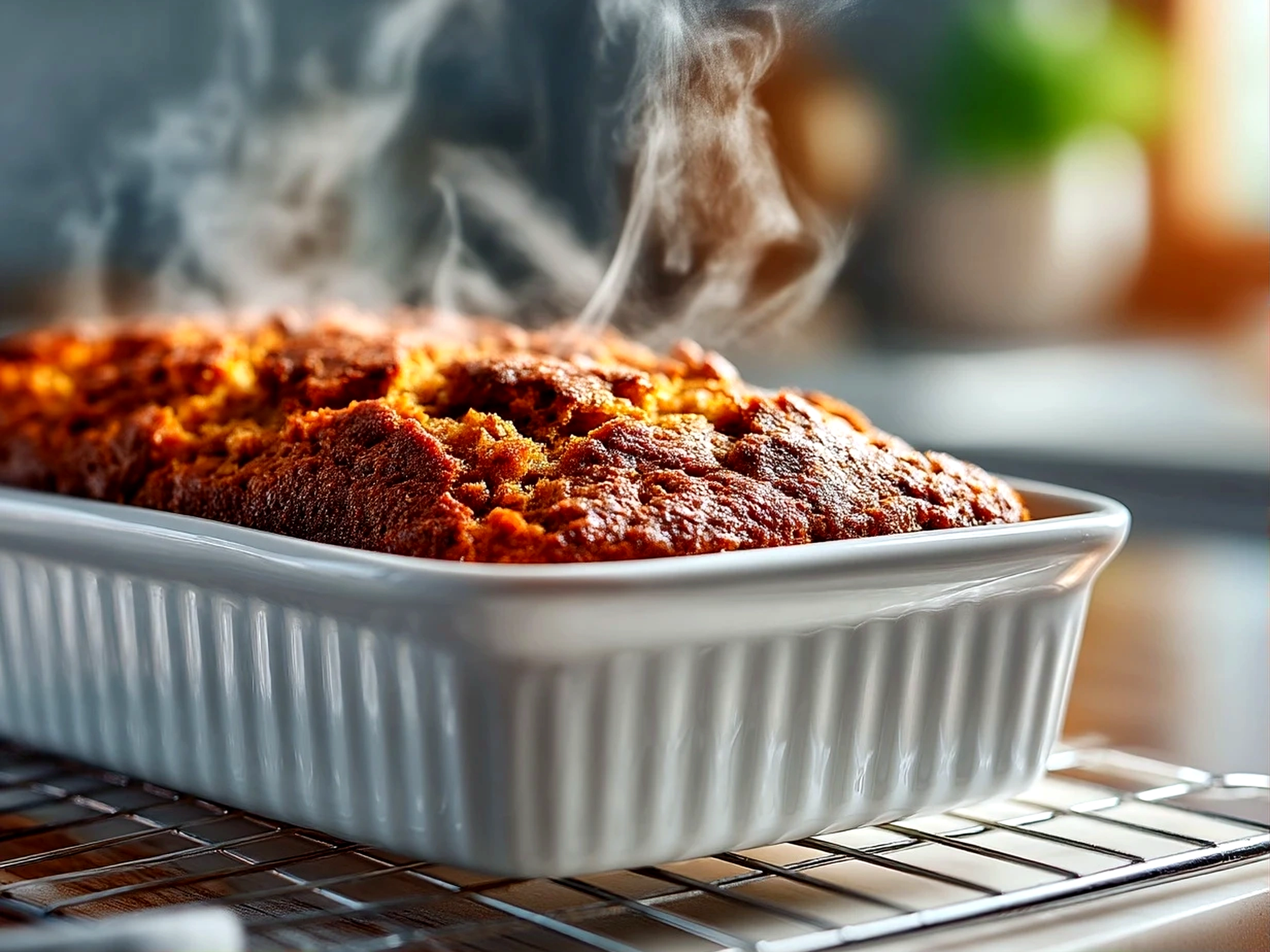 Deliciously moist carrot cake bars fresh out of the oven