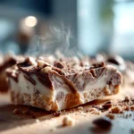 Homemade Chocolate Greek Yogurt Bark Close-up