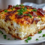 Homemade hashbrown breakfast casserole