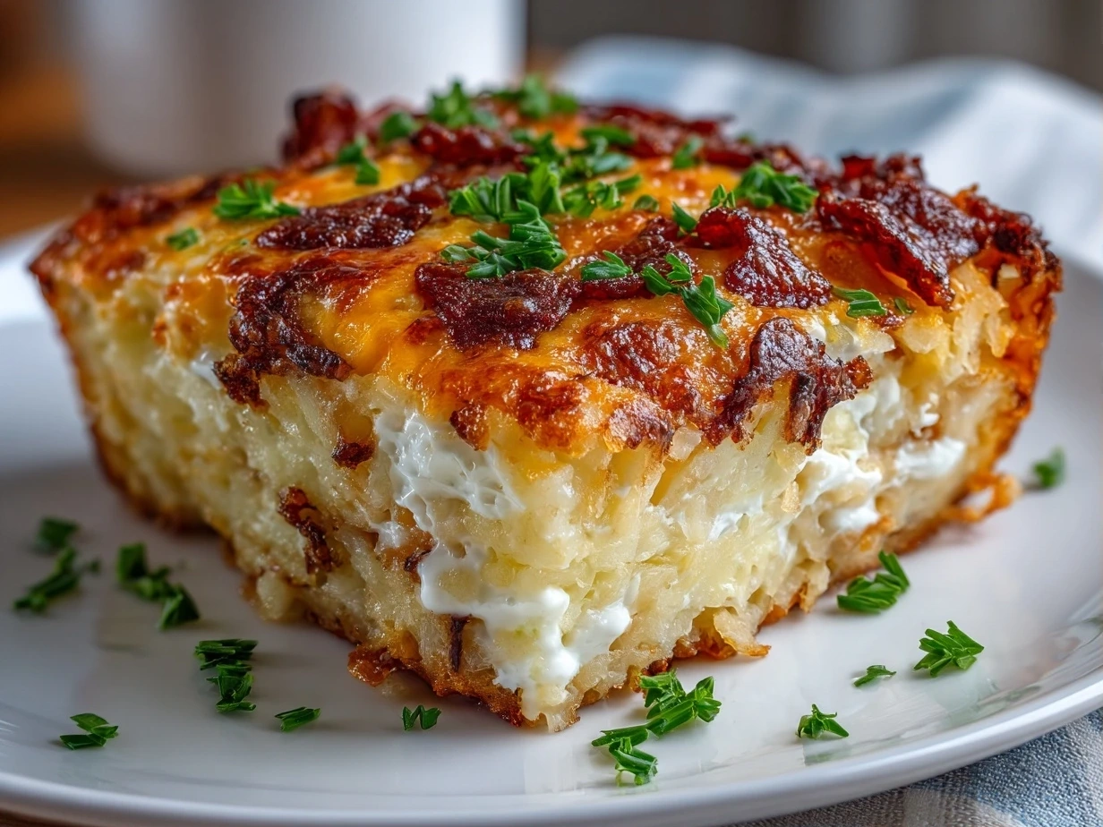 Homemade hashbrown breakfast casserole