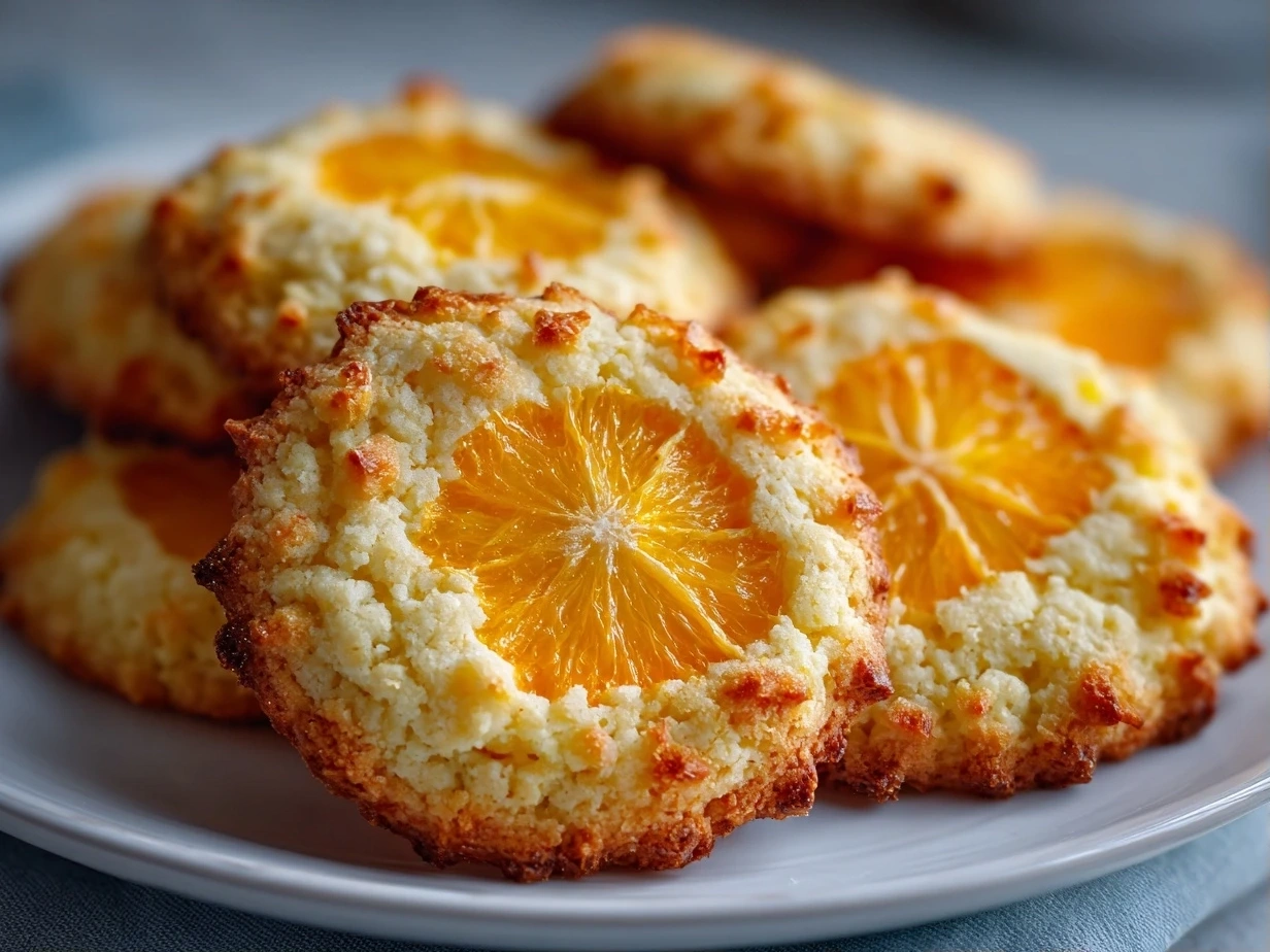 Homemade Orange Clove Cookies Close-Up
