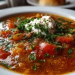 Homemade Stuffed Pepper Soup