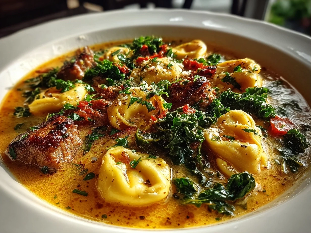 Introduction to Tortellini Soup with Sausage and Kale