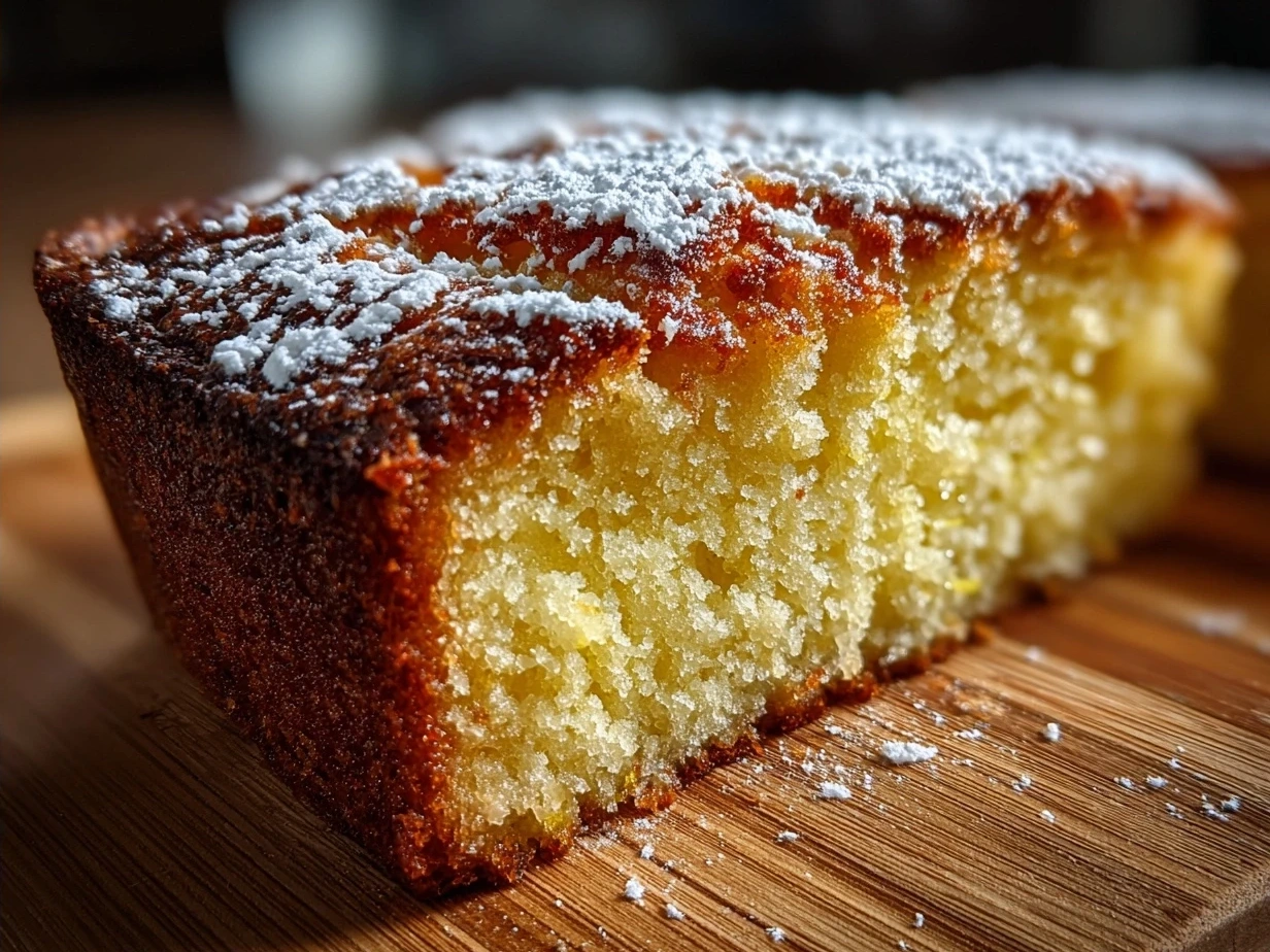 A freshly baked Italian Love Cake topped with creamy frosting, shredded coconut, and nuts