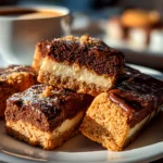 Close-up of freshly prepared Espresso Shortbread Cookies