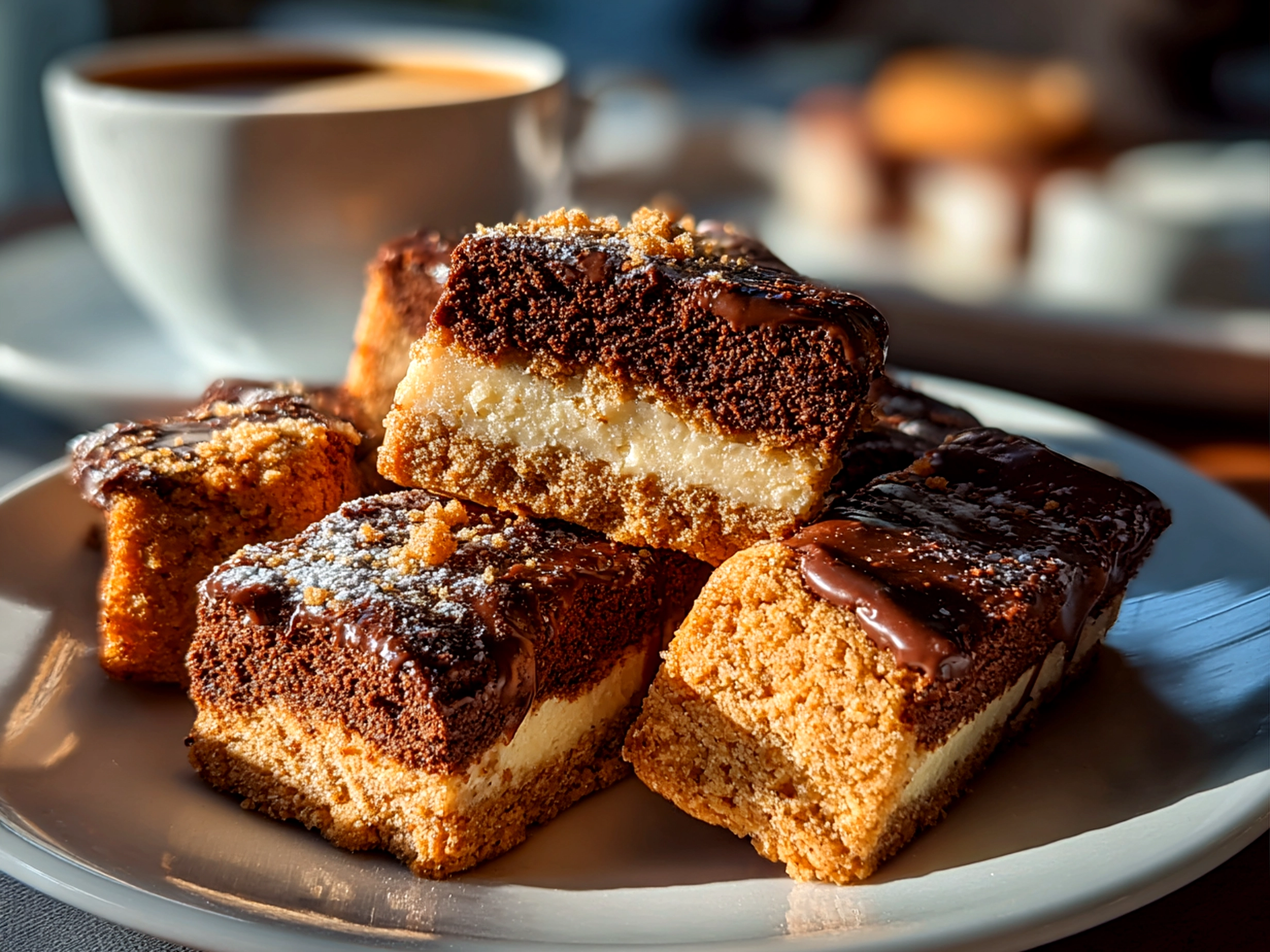 Close-up of freshly prepared Espresso Shortbread Cookies