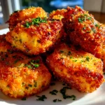 Comforting homemade Jalapeno Corn Nuggets on vintage plate